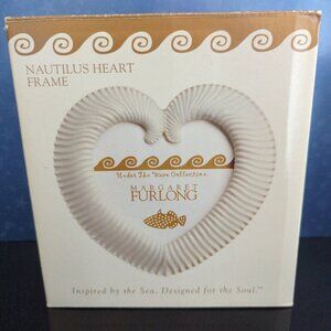 Margaret Furlong Nautilus Heart Frame bisque porcelain NEW